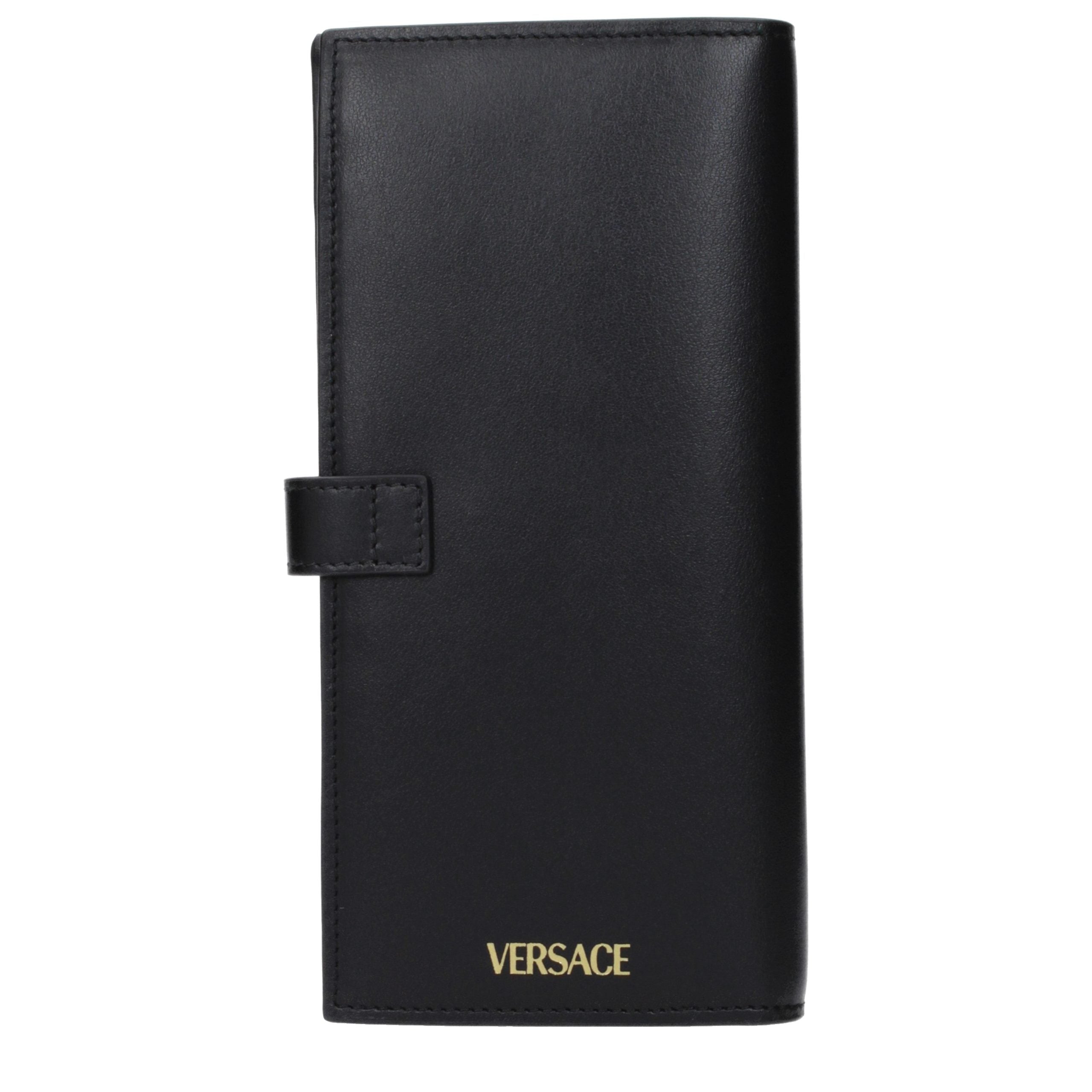 Versace Black Leather Wallet