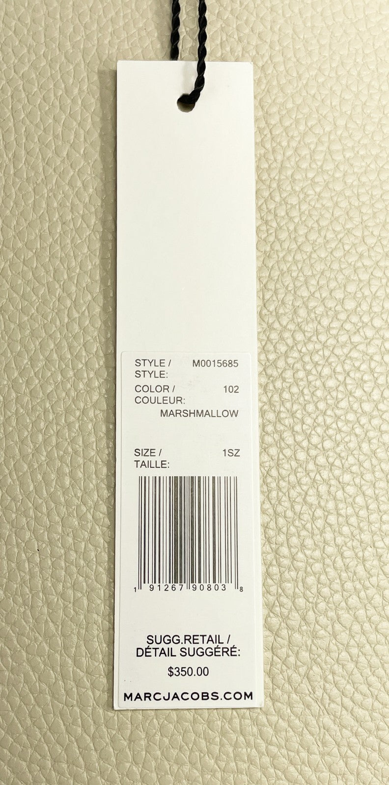 Marc Jacobs Women'S Mini Pebbled Tote - Marshmallow
