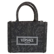 Versace Women'S 'Extra Small Athena' Shopping Bag Black