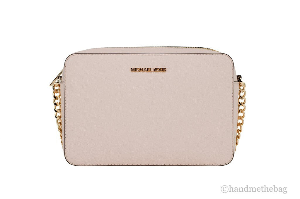 Michael Kors Adult Saffiano Leather East West Crossbody Handbag With 2 Slit Pockets