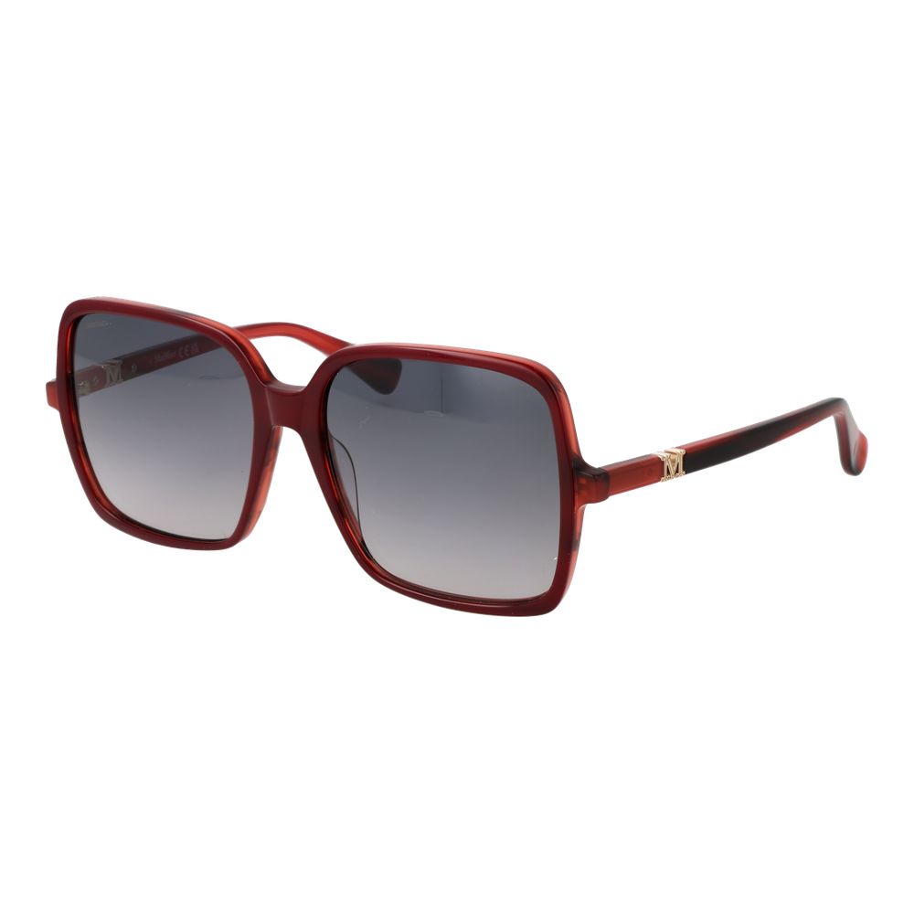 Max Mara Burgundy Acetate Sunglasses