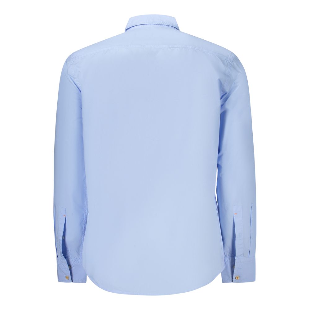 Hugo Boss Azzurro Cotton Men Shirt