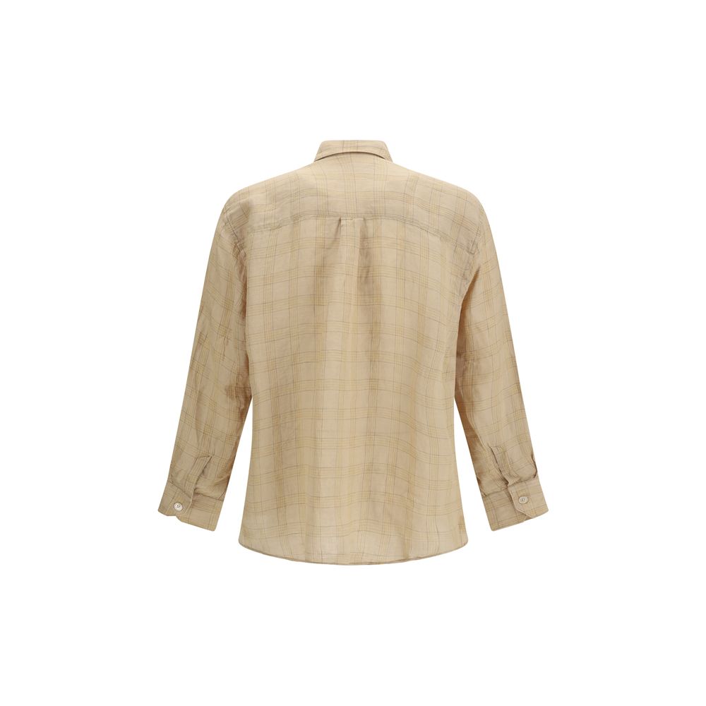 Our Legacy Beige Cotton Pattern Shirt