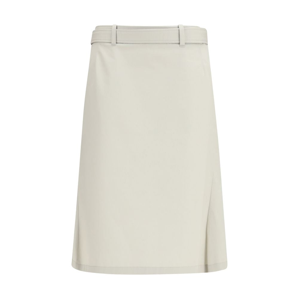 RIER Gray Cotton Long Skirt