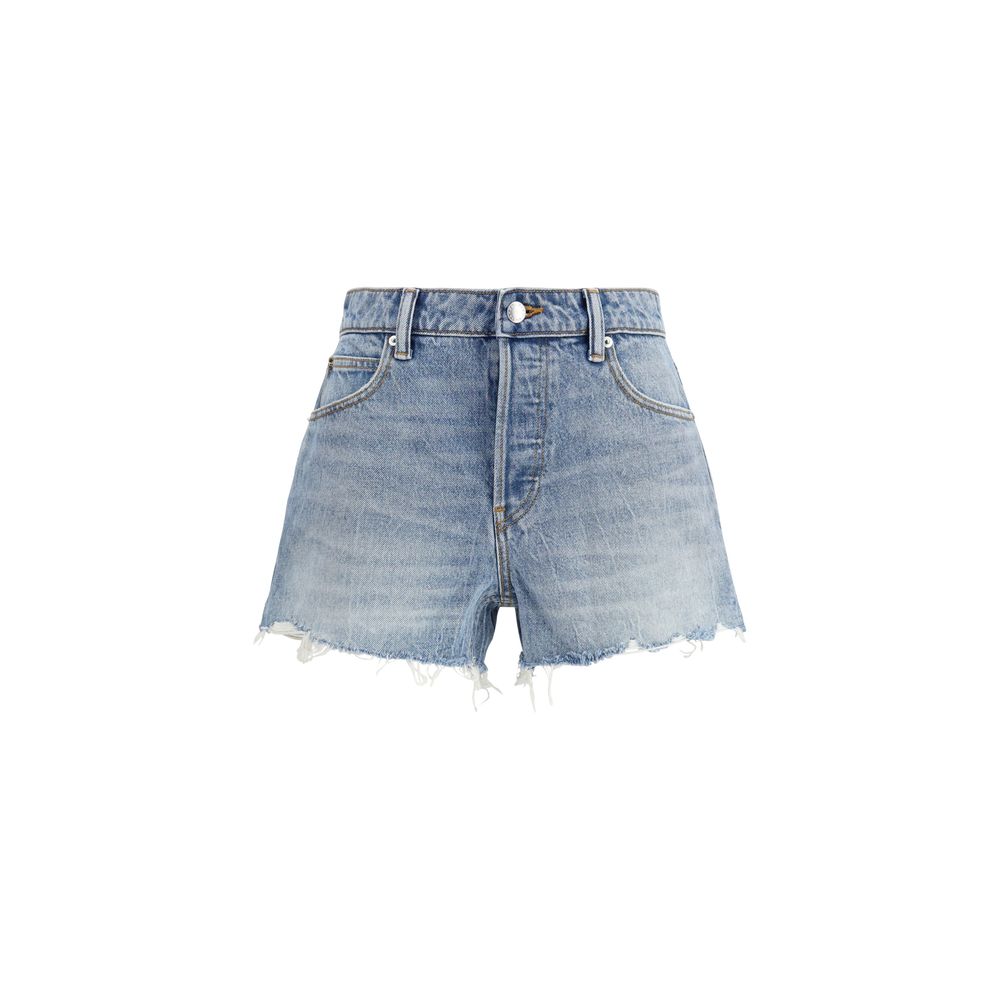 Alexander Wang Blue Cotton Bermuda Shorts