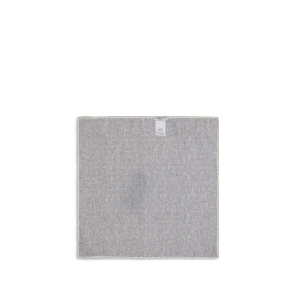 Brunello Cucinelli Gray Silk Wallet