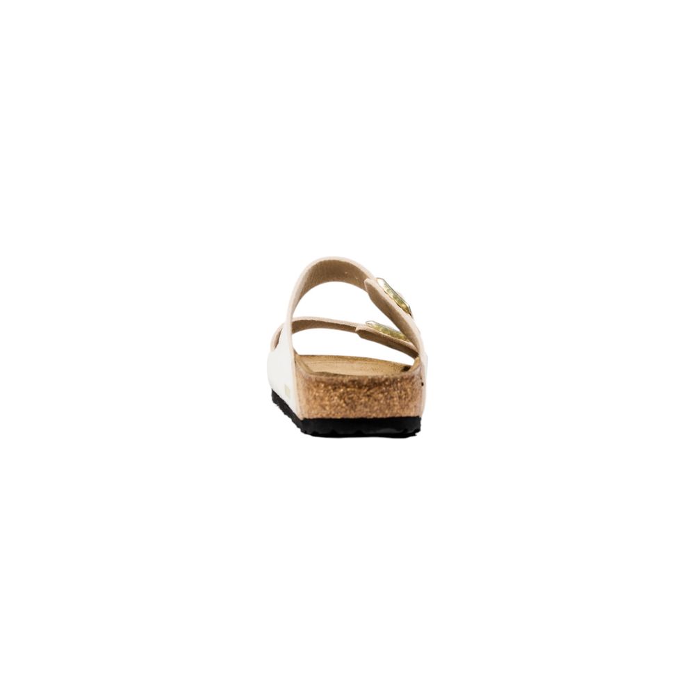 Birkenstock Beige Artificial Leather Flat Sandals