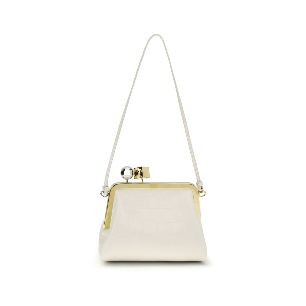 Jacquemus White Lamb Ovis Aries Aries Clutch Bag