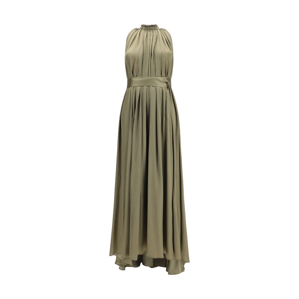 SA SU PHI Bicolor Polyester Long Dress