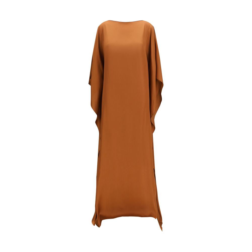 SA SU PHI Brown Viscose Long Dress