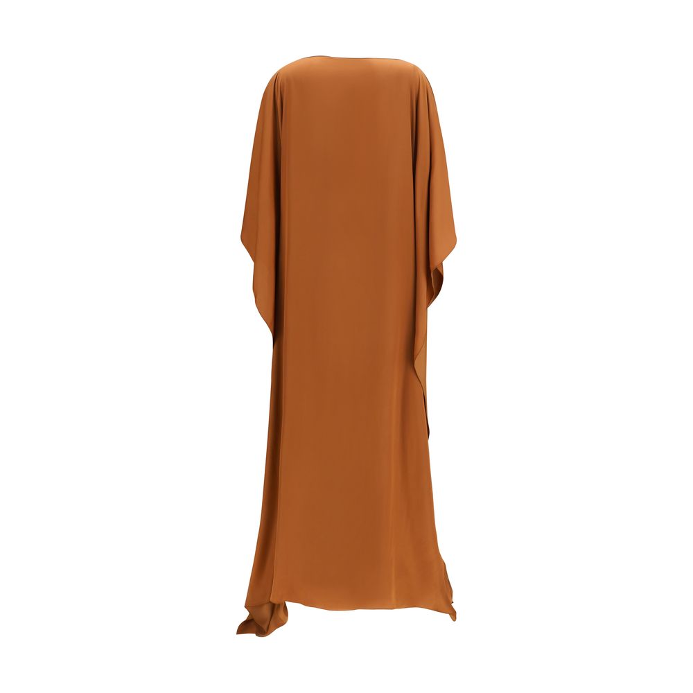 SA SU PHI Brown Viscose Long Dress