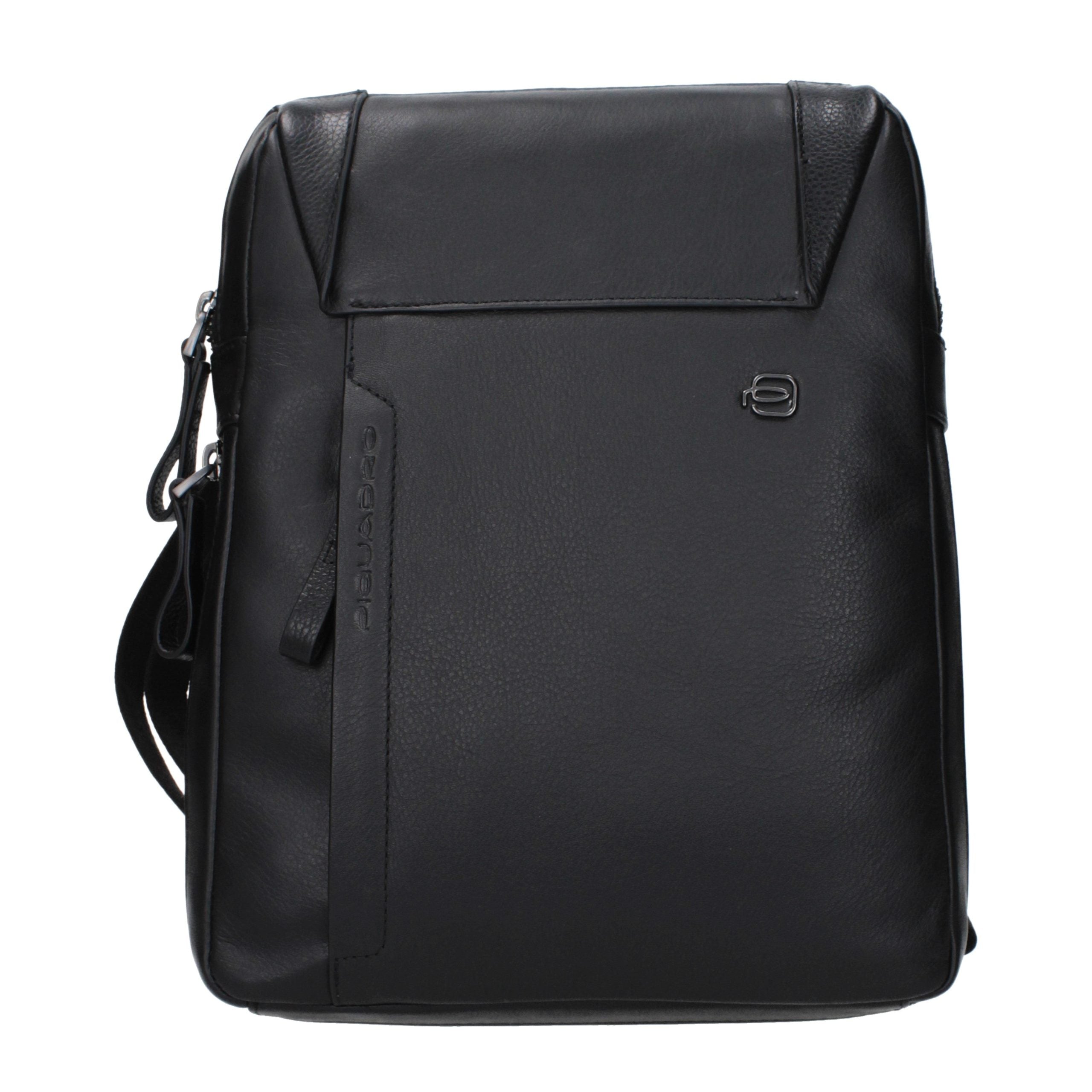 Piquadro Black Leather Crossbody Bag