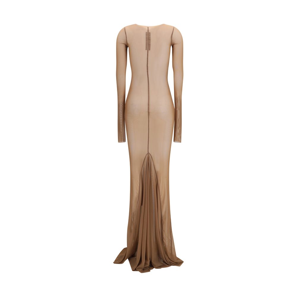 Rick Owens Brown Polyamide Casual Dress