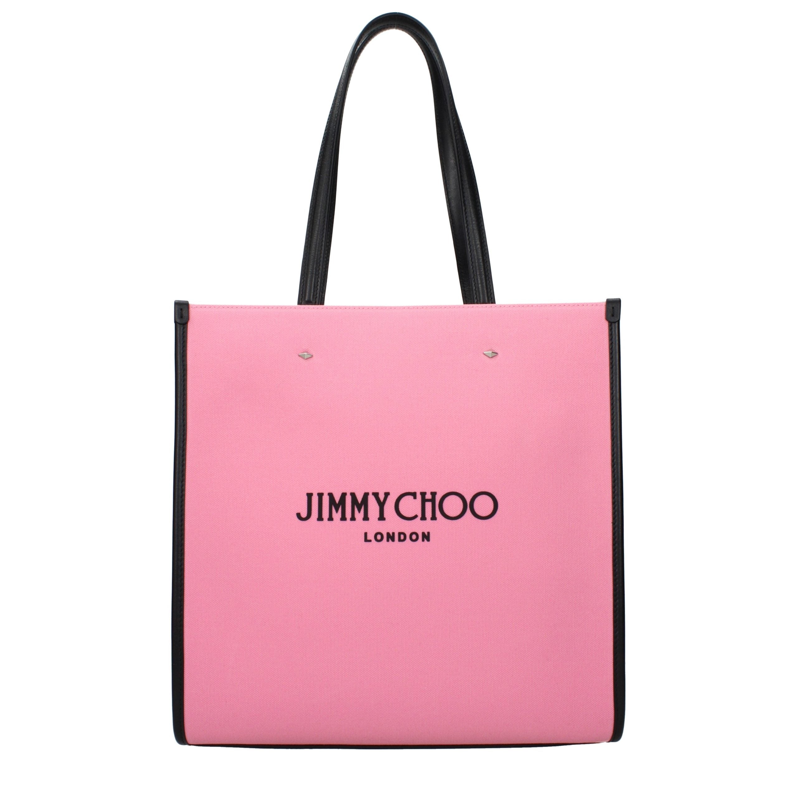 Jimmy Choo Pink Fabric Shoulder Bag