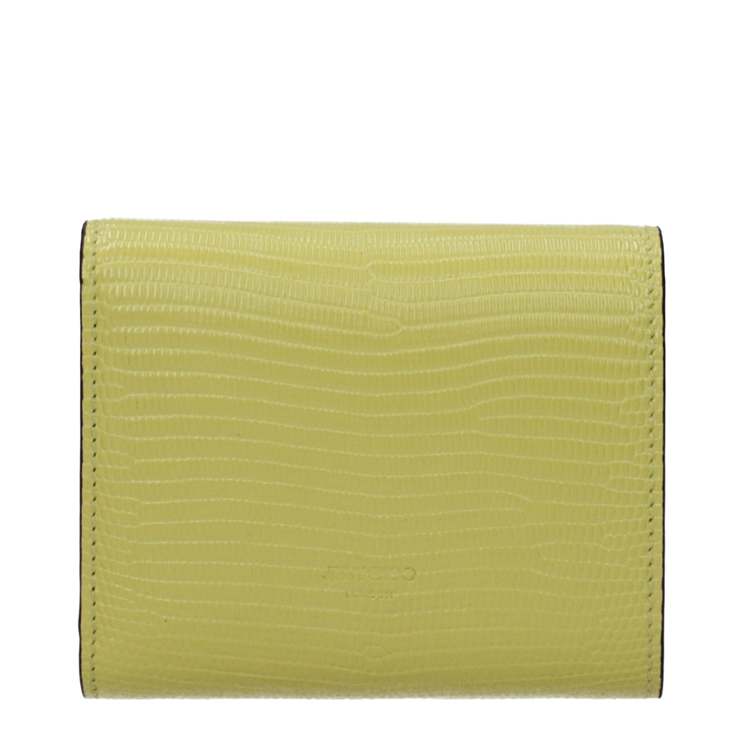 Jimmy Choo Yellow Leather Wallet