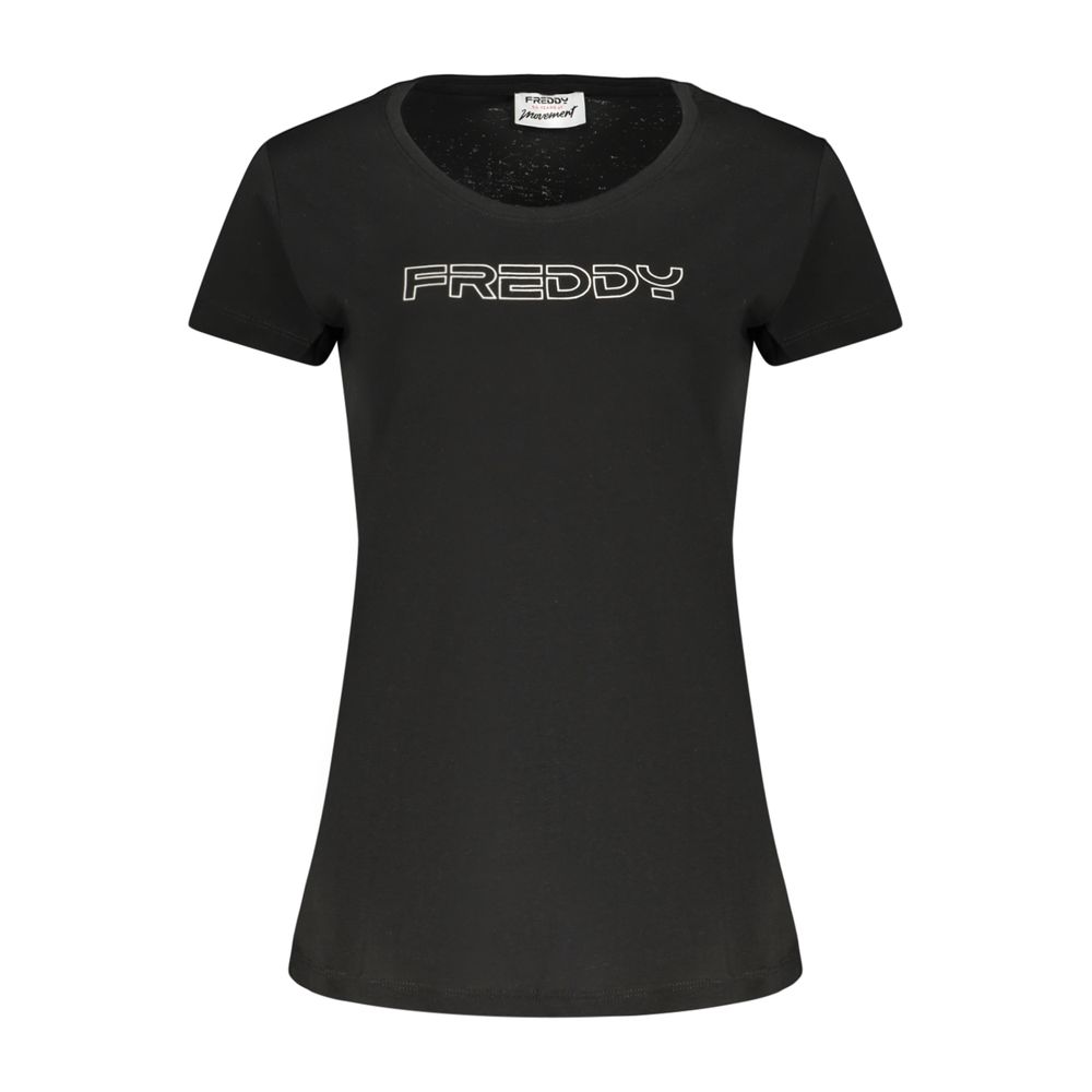 Freddy Black Cotton Womens T-Shirt