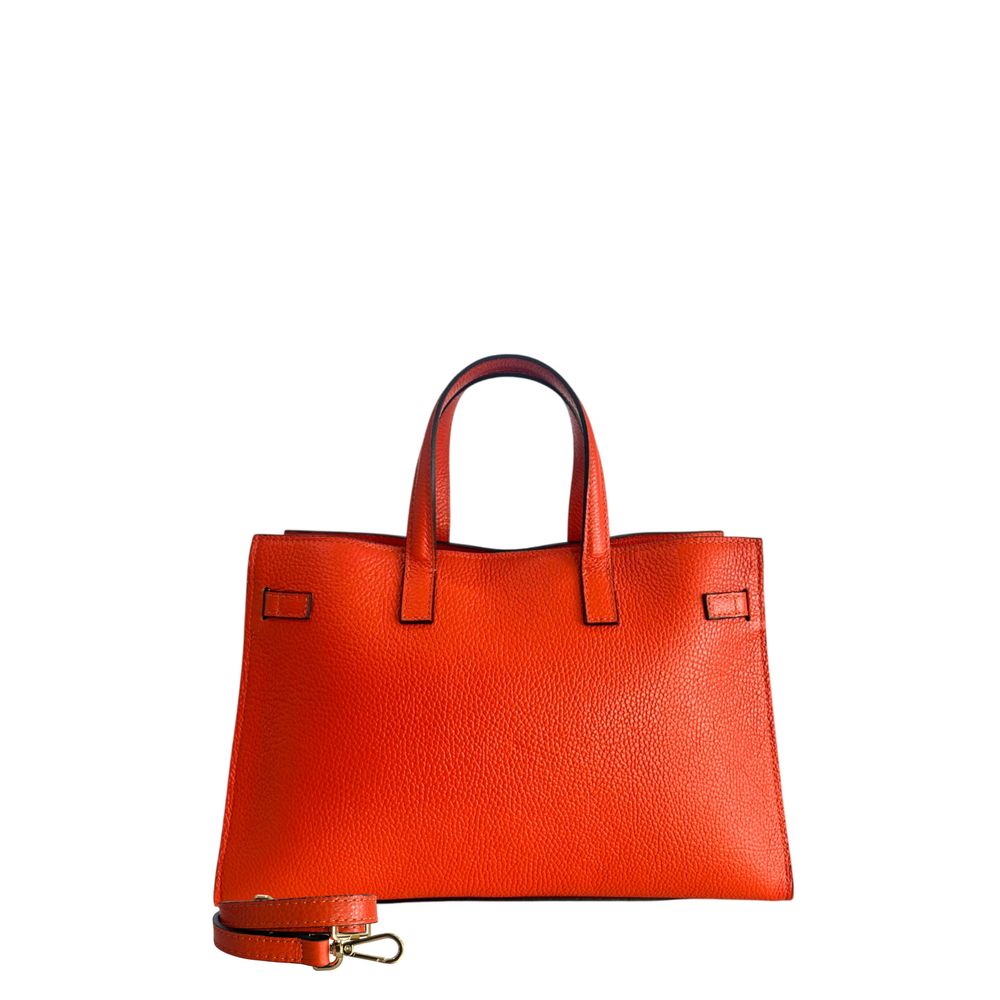 Baldinini Trend Orange Leather Women Handbag