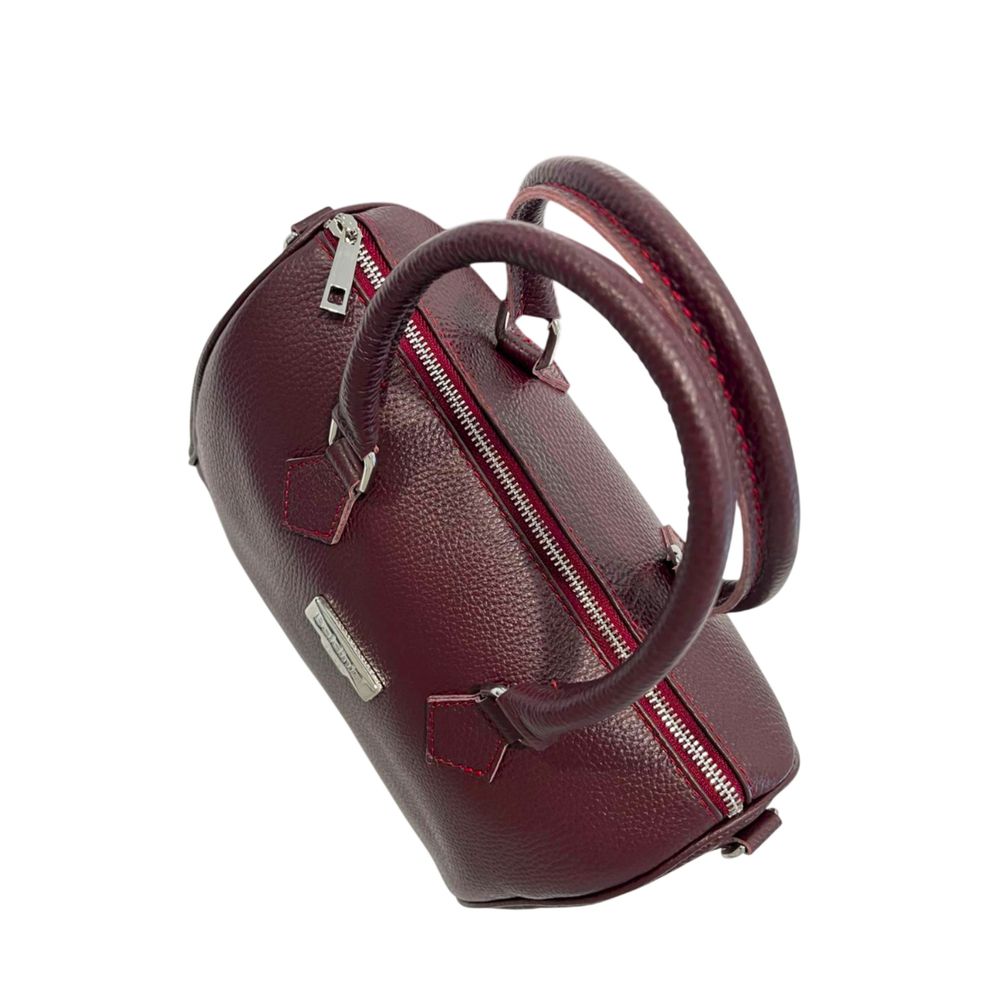 Baldinini Trend Red Leather Women Handbag