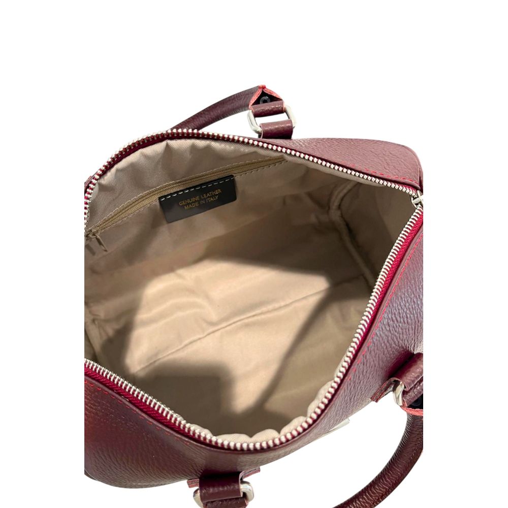 Baldinini Trend Red Leather Women Handbag