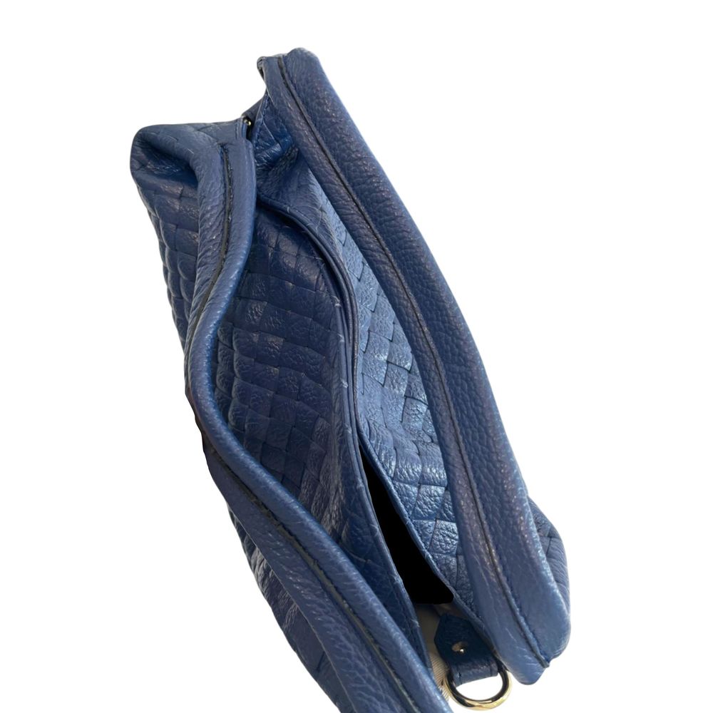 Baldinini Trend Blue Leather Women Handbag