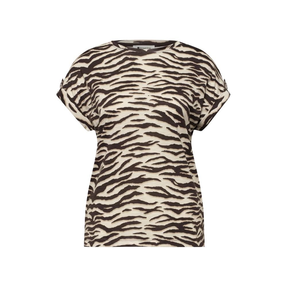 Street One Brown Cotton T-Shirt
