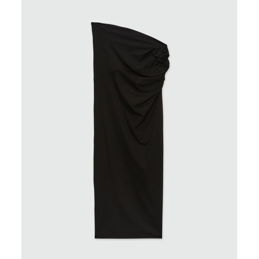 MSGM Black Cotton Casual Dress