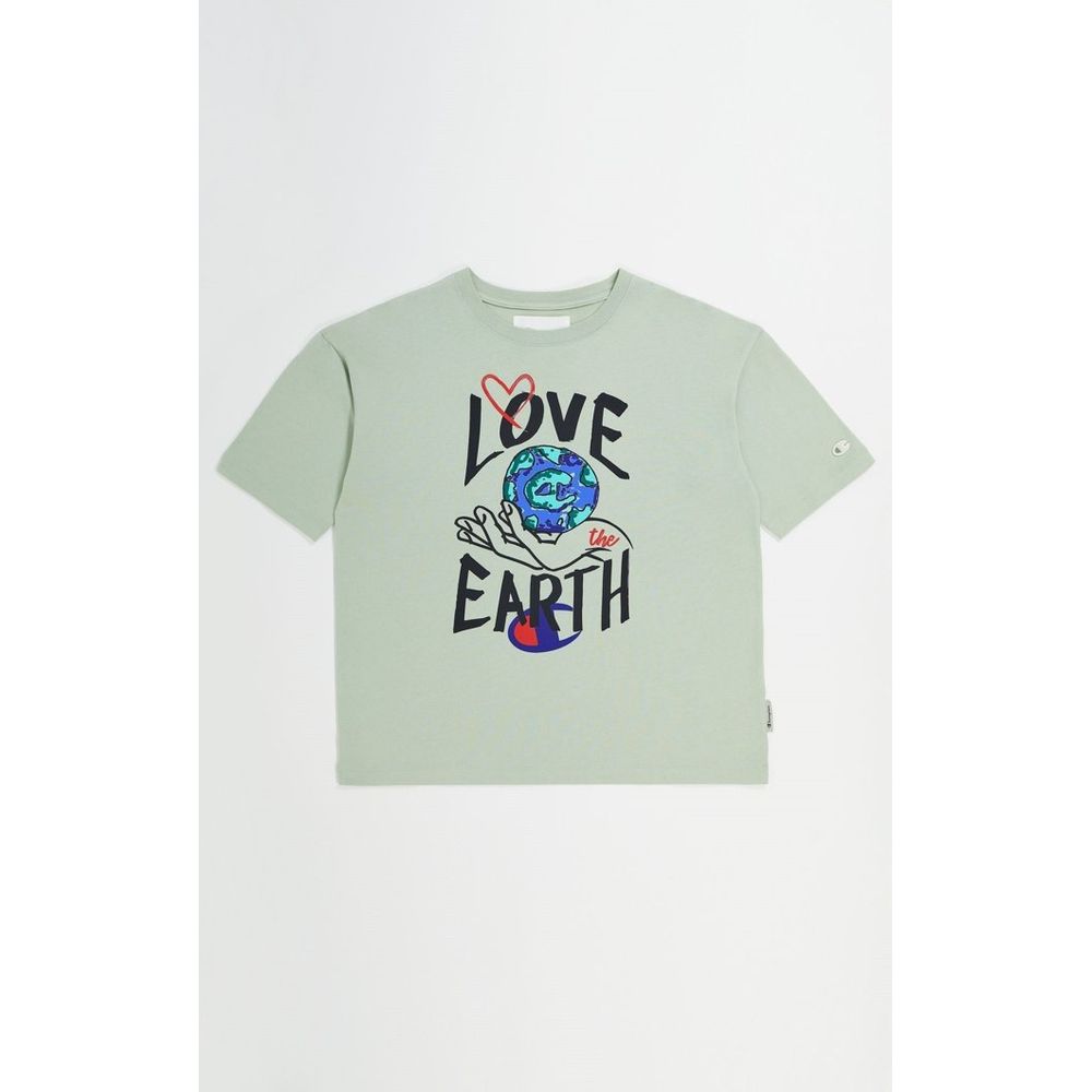 Champion Gray Cotton T-Shirt