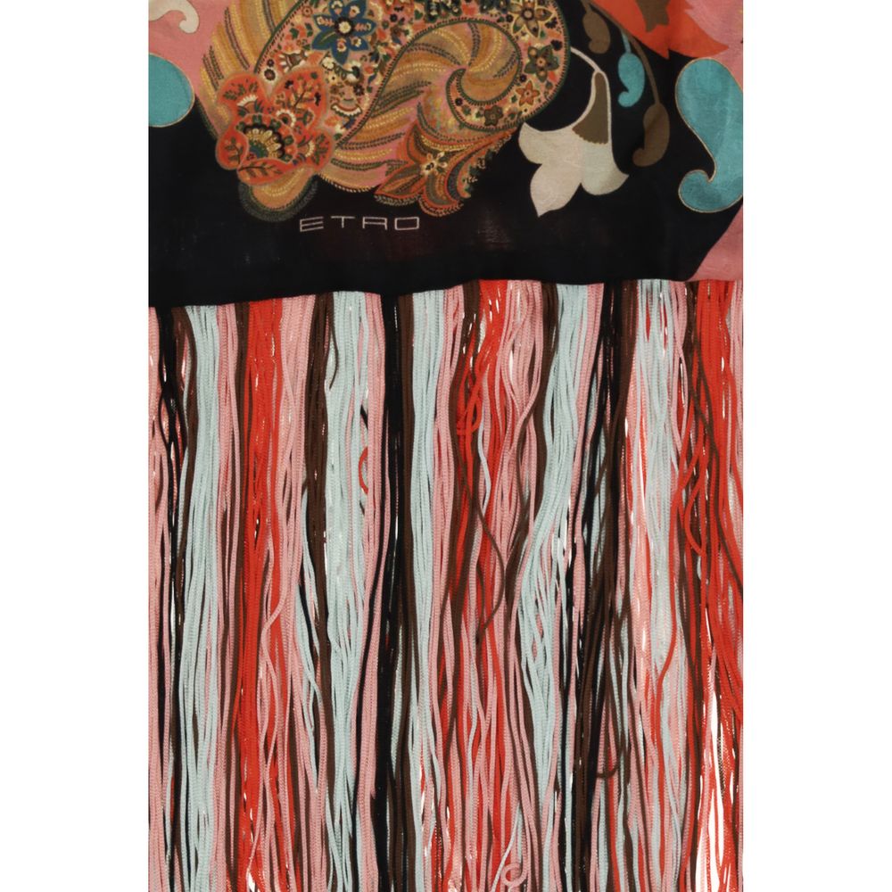 Etro Multicolor Silk Scarf