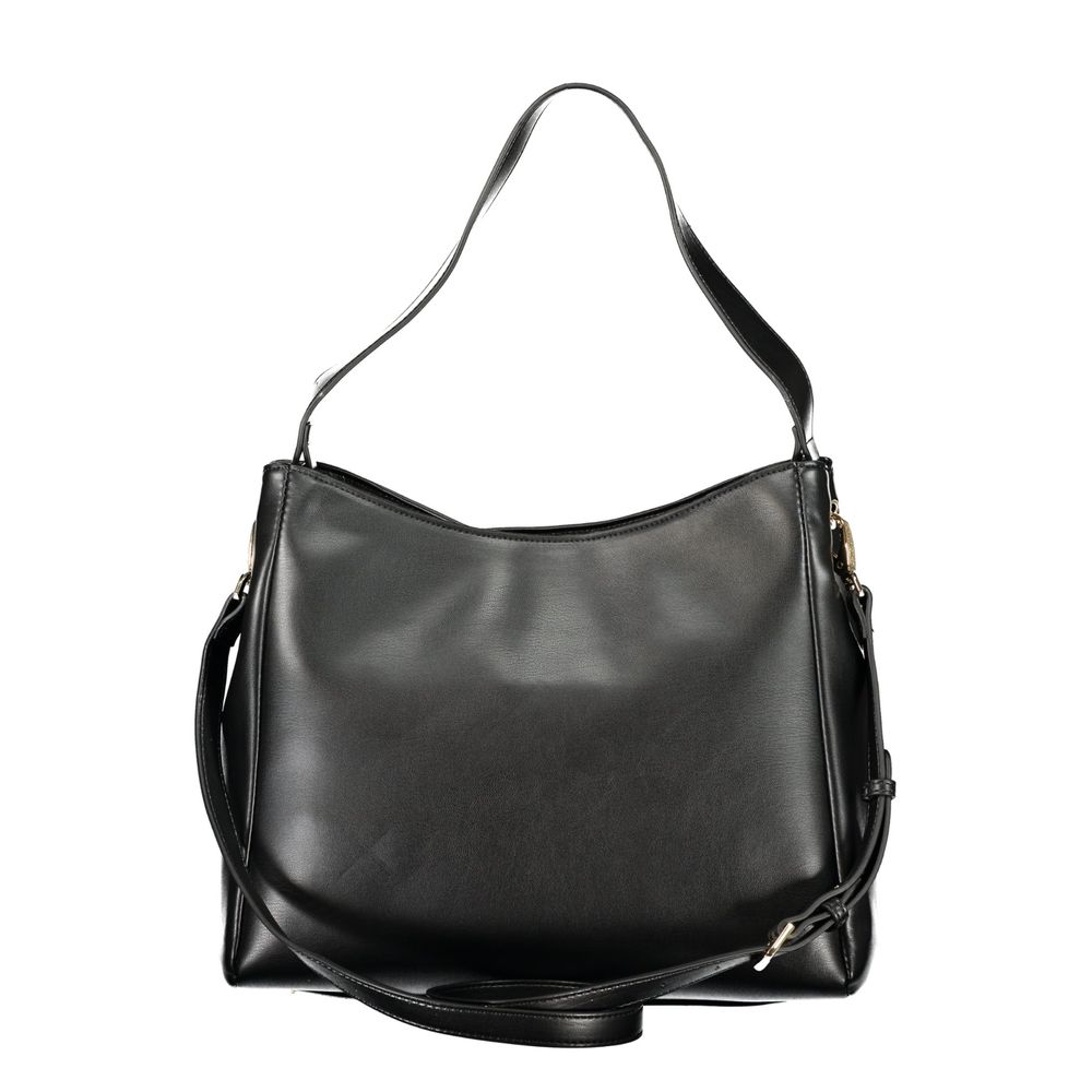 Mario Valentino Black Polyurethane Women's Bag