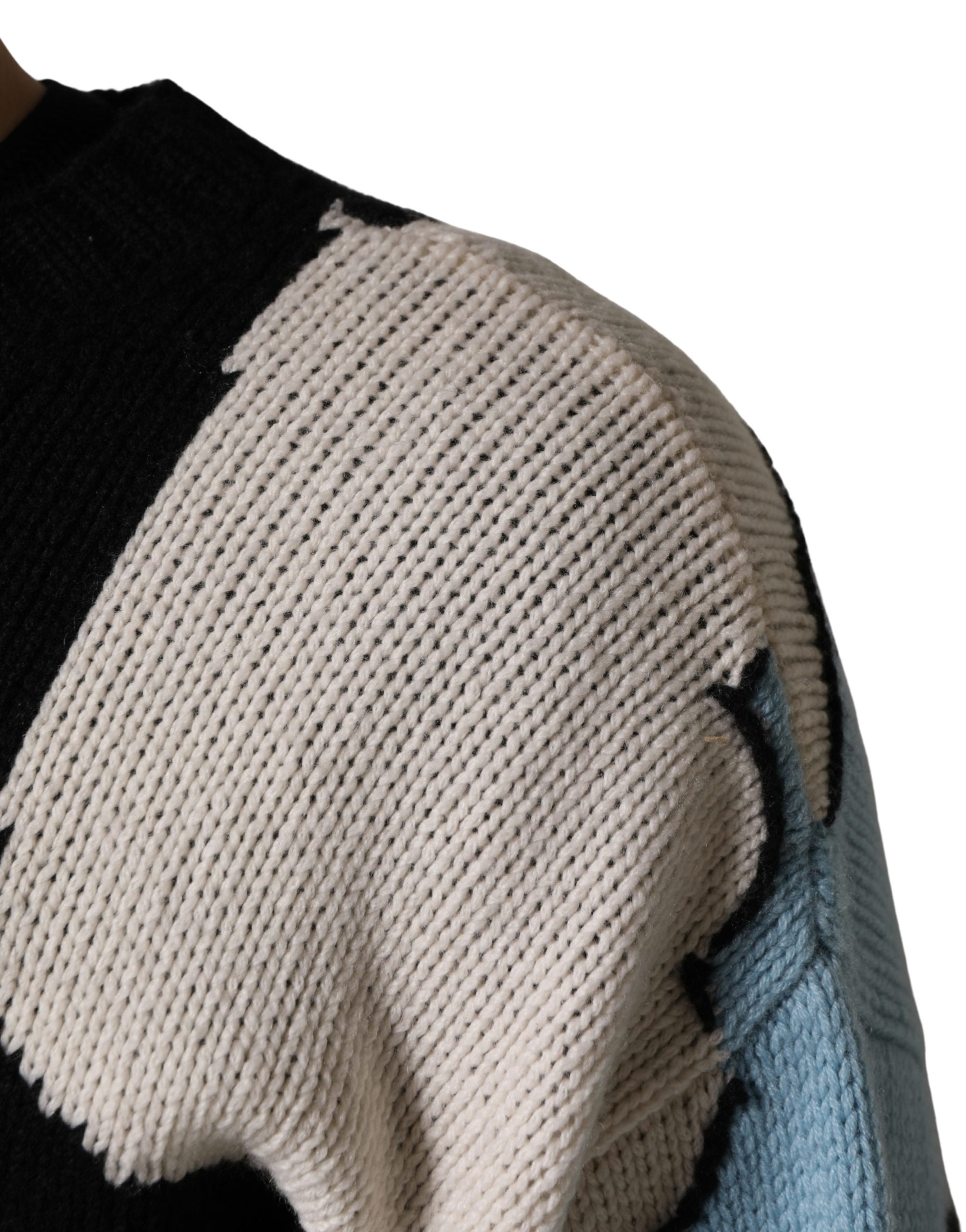 Dolce & Gabbana Black Duck Cashmere CrewNeck Pullover Sweater