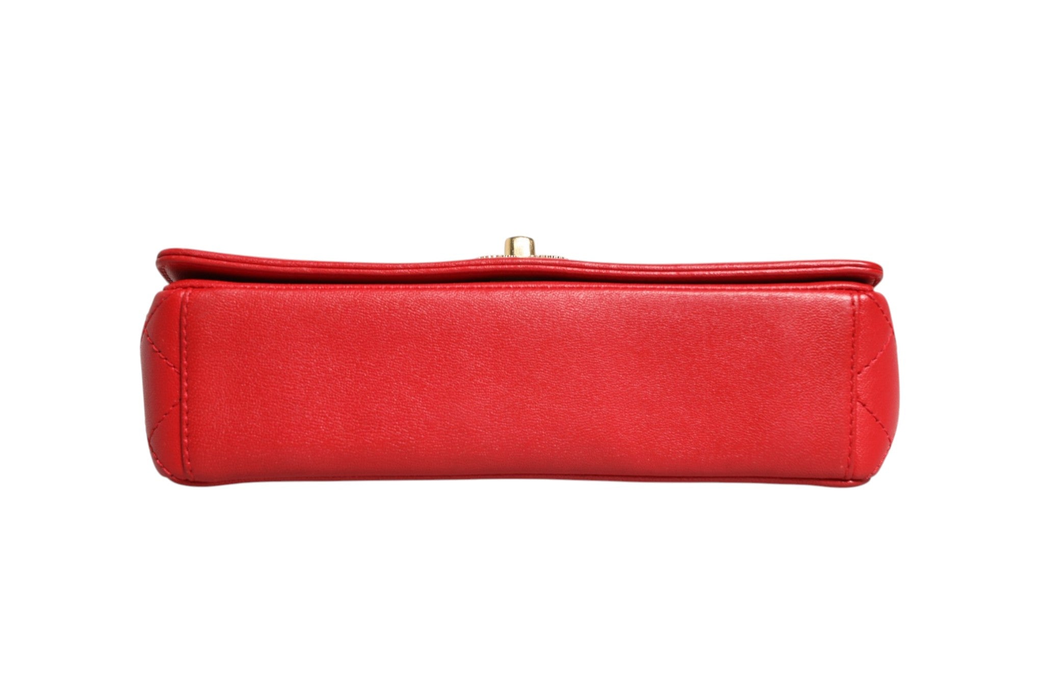 Chanel Burgundy Sheepskin Quilted Leather Mademoiselle Flap Bag