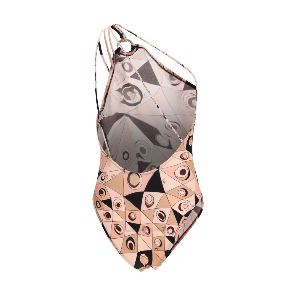 Emilio Pucci Multicolor Polyamide One-Piece Swimsuit