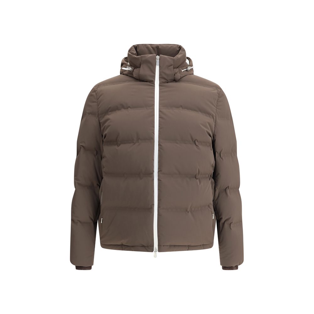 Brunello Cucinelli Brown Polyamide Coat