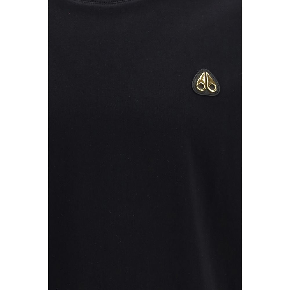 Moose Knuckles Black Cotton T-Shirt