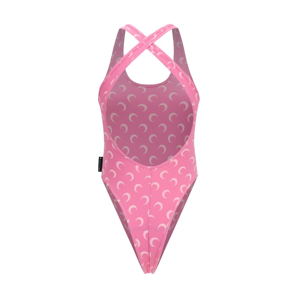 Marine Serre Multicolor Polyamide One-Piece Swimsuit