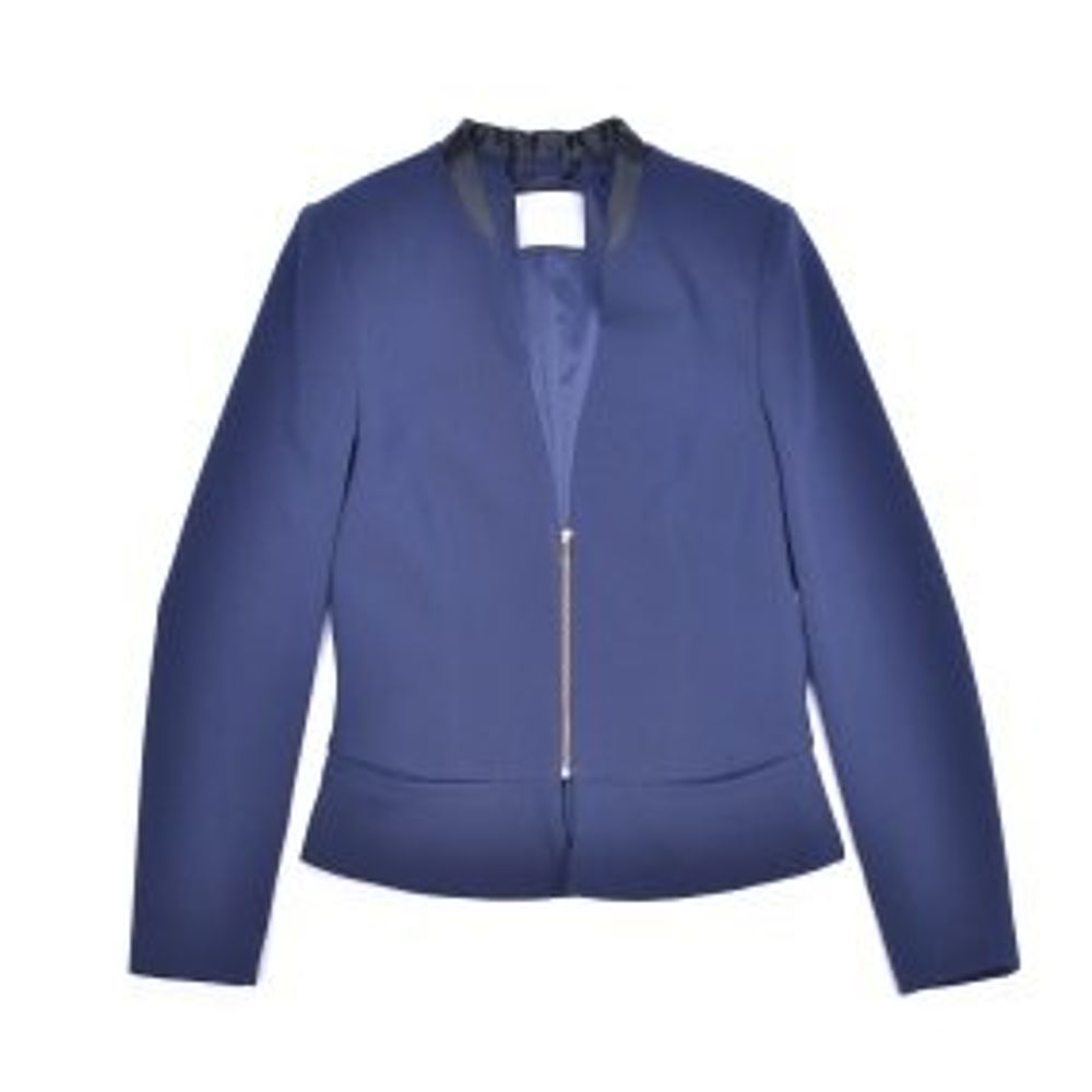 Gas Gray Polyester Blazer