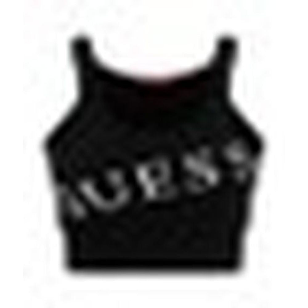 Guess Black Polyester Tank Tops