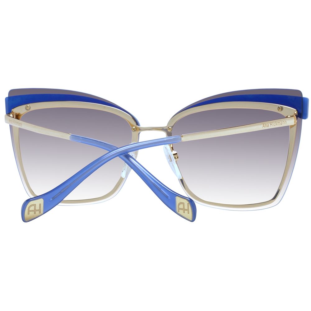 Ana Hickmann Gold Metal Sunglasses
