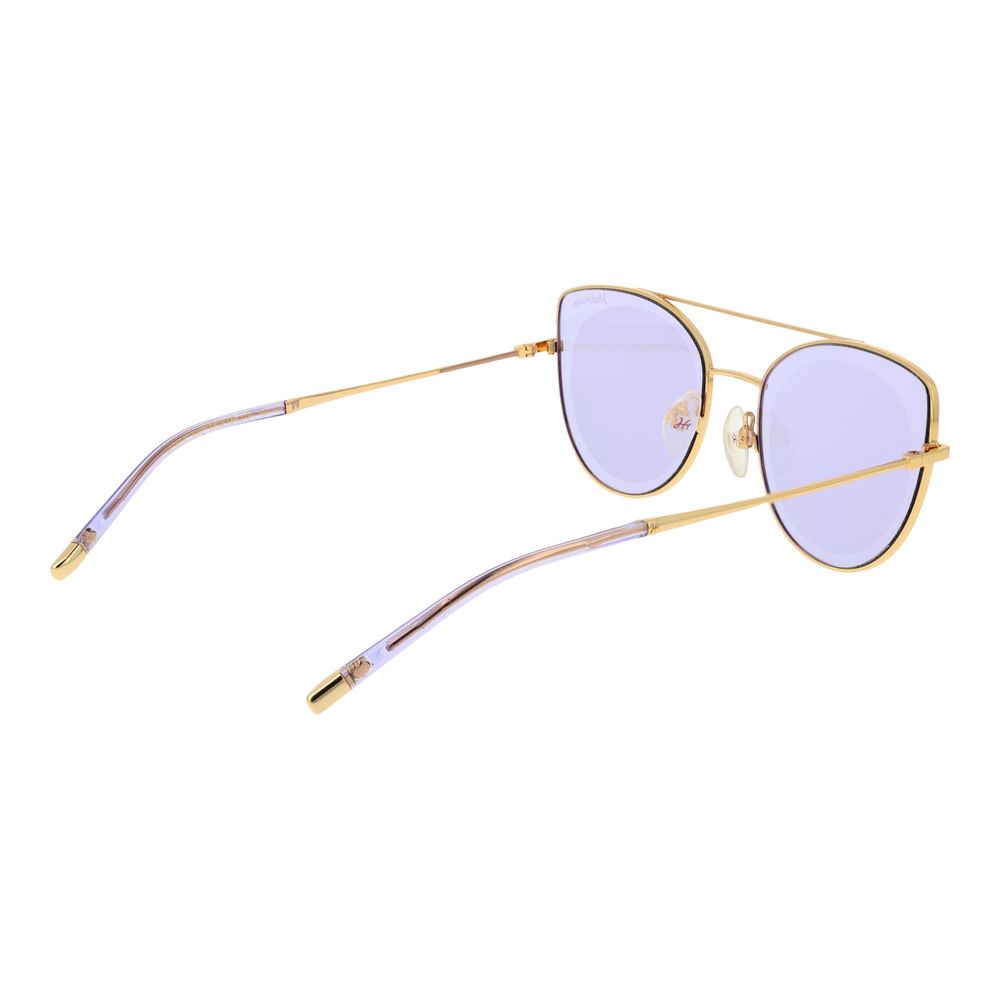 Ana Hickmann Gold Metal Sunglasses
