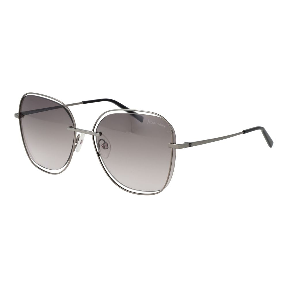 Ana Hickmann Gray Metal Sunglasses