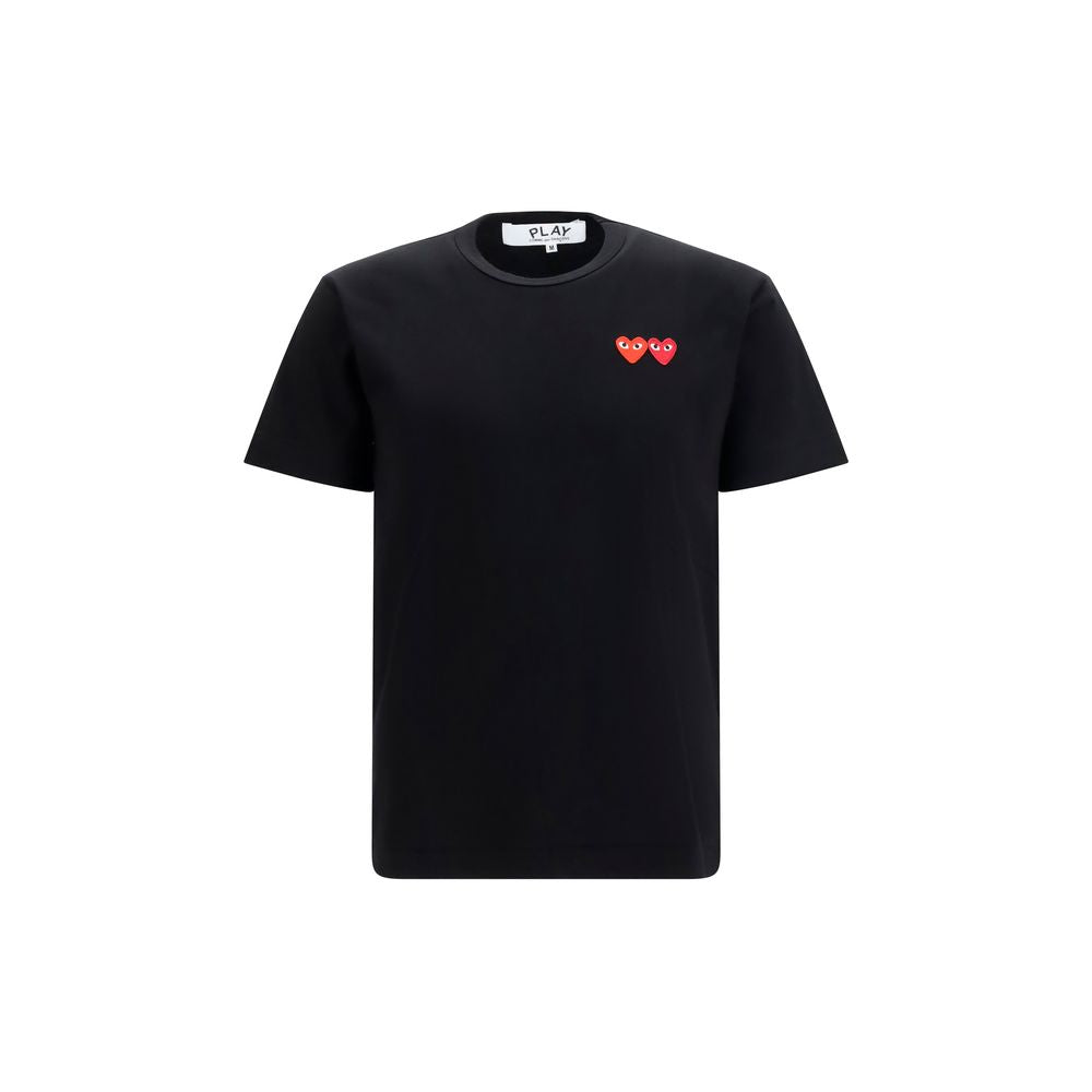 Comme Des Garçons Play Black Cotton T-Shirt