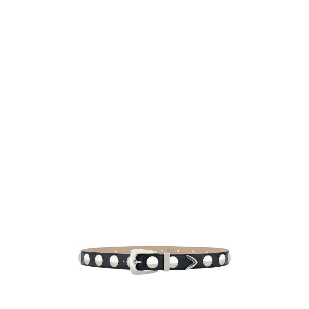 Khaite Black Calf Leather Bos Taurus Regular Belt