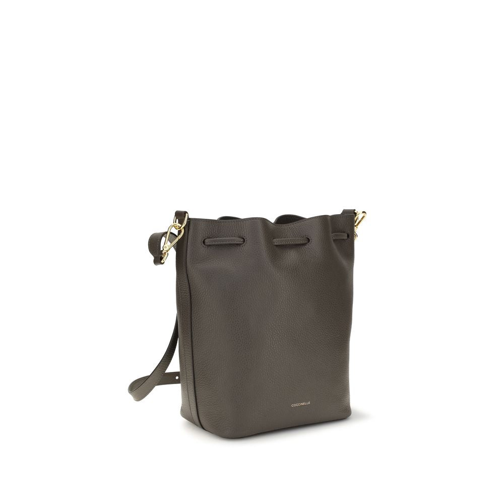 Coccinelle Brown Calf Leather Bos Taurus Shoulder Bag