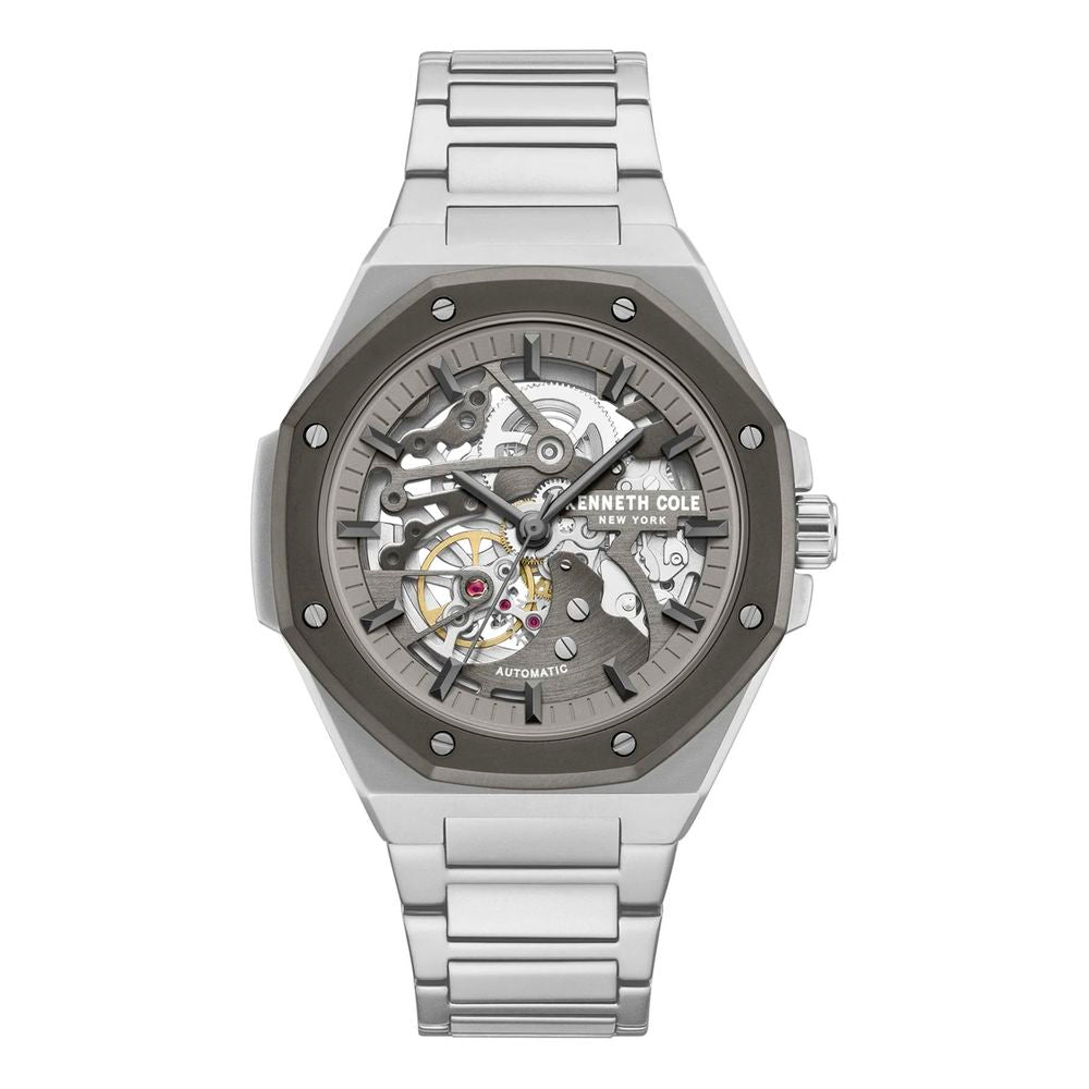 Kenneth Cole Gray Stainless Steel Dress Watch