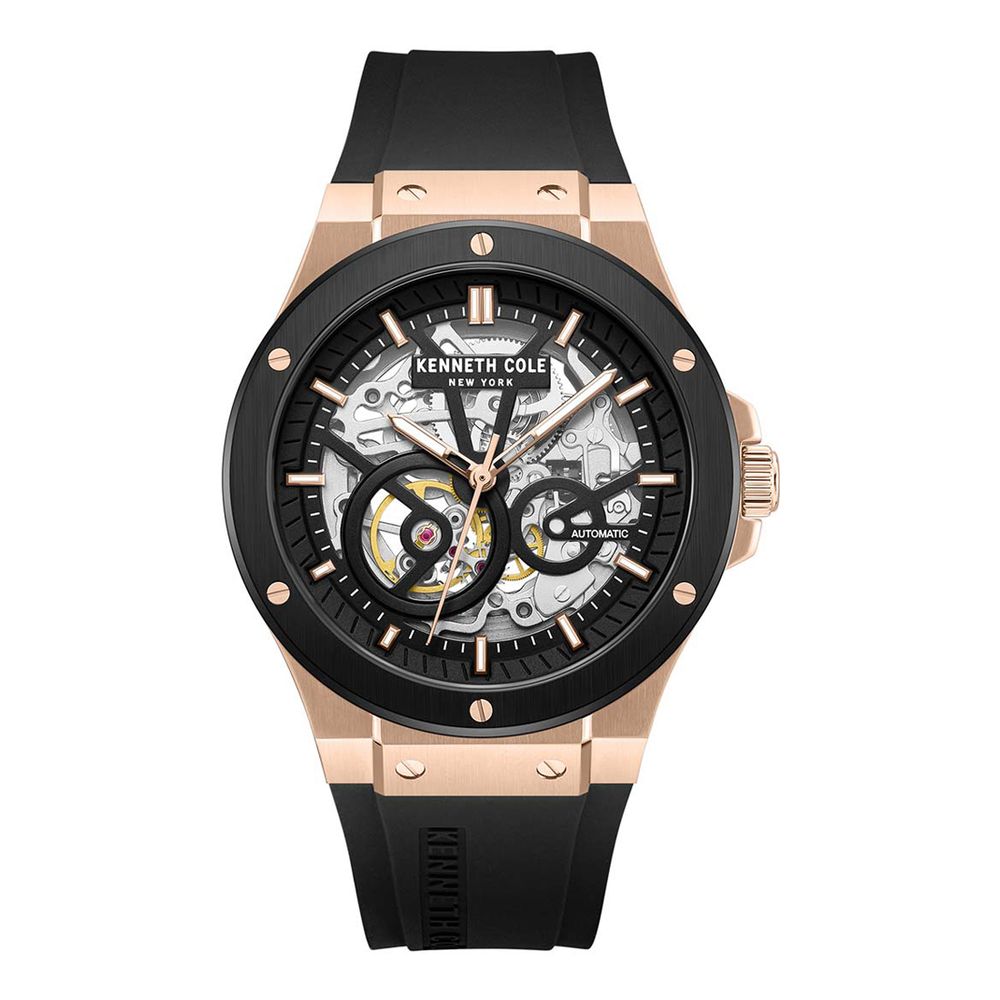 Kenneth Cole Black Synthetic Dress Watch