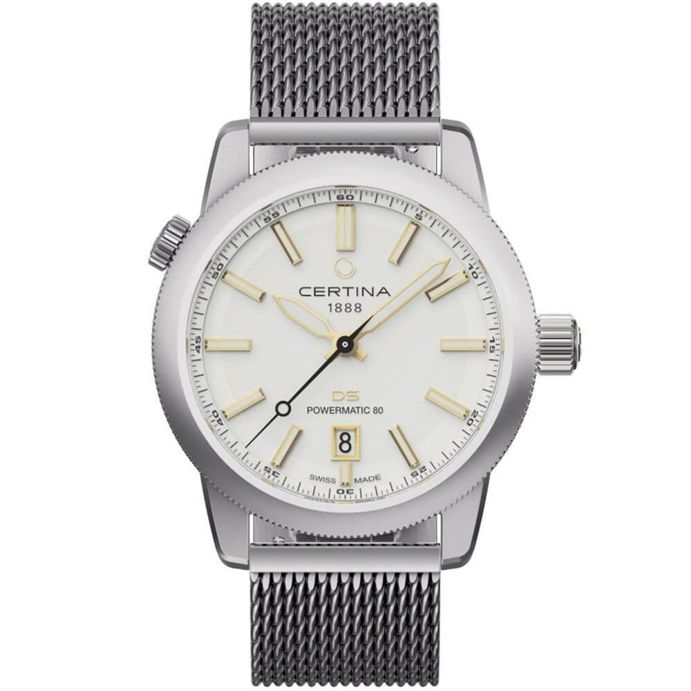 Certina Gray Stainless Steel Dress Watch