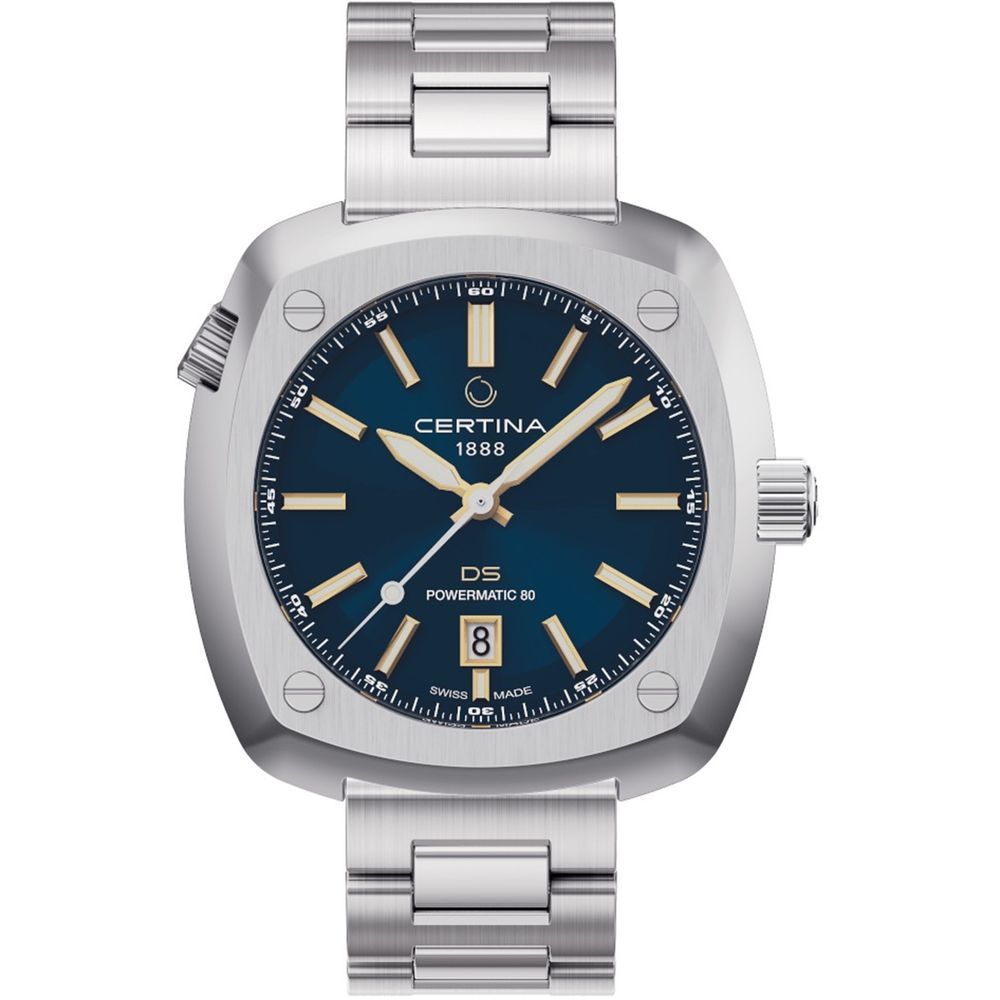 Certina Gray Stainless Steel Bracelet Watch