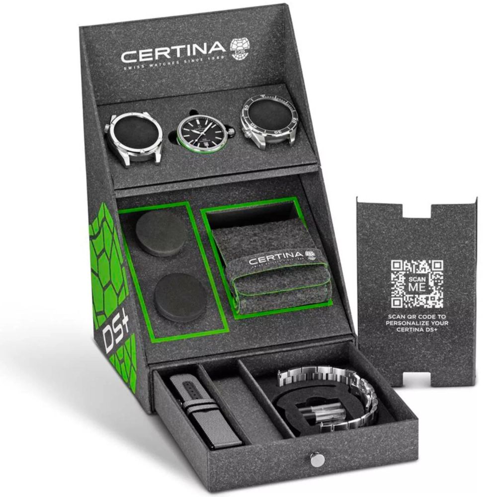 Certina Gray Stainless Steel Dress Watch
