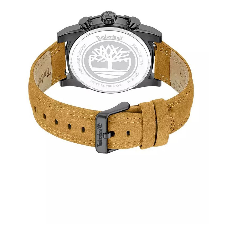 Timberland Brown Leather Bracelet Watch