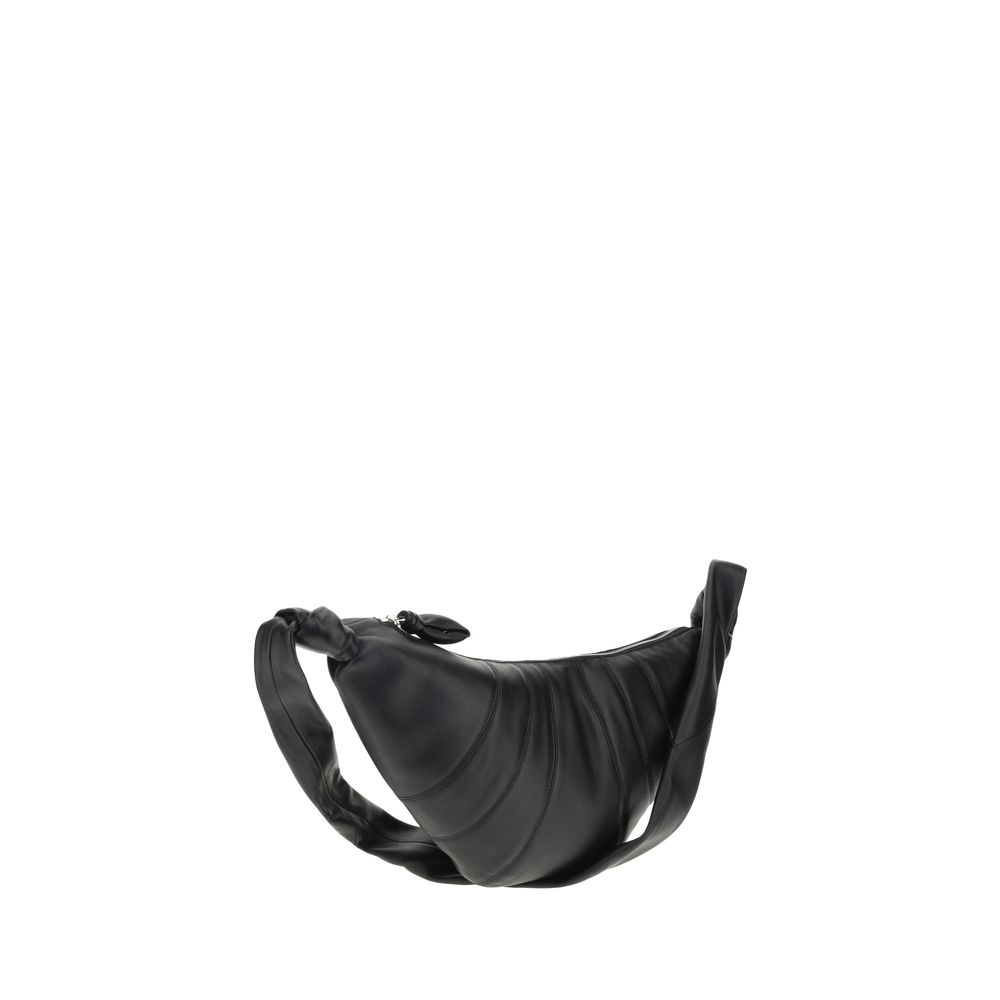 Lemaire Black Calf Leather Bos Taurus Shoulder Bag